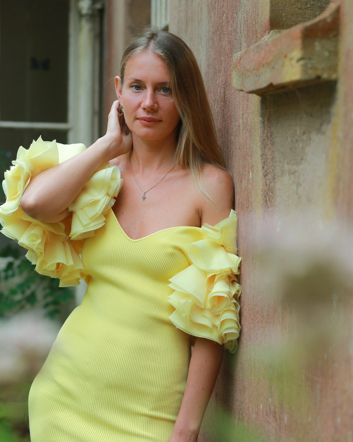 A moody portrait photograph, taken outside my studio. I love how the rustic surroundings are in contrast with the delicate ruffles of the dress. 

What would you wear if you book a photo session? Dress up or down?

#andreaduncanphotography 
#portrait